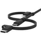 Belkin 3-in-1 Cable - USB-A til Lightning/Micro-USB/USB-C - 1m - Black