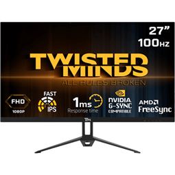 Twisted Minds Flat Gaming Monitor 27'' FHD - 100Hz, TM27FHD100IPS