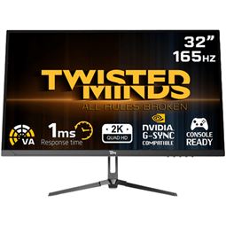 Twisted Minds Flat Gaming Monitor 32'' QHD - 165Hz, TM32QHD165VA