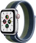 Apple Watch SE 2021 GPS + Cell, 40mm Silver Alu Case Abyss Blue/M Green Sport Lo
