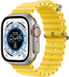 Apple Watch Ultra GPS + Cellular 49mm Titanium Case/Yellow Ocean Band Small