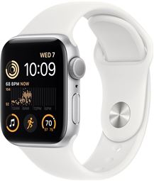 Apple Watch SE 2022 GPS 40mm Silver Alu. Case/White Sport Band - Regular