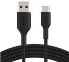 Belkin Boost Charge Usb-A To Usb-C Cable Braided, 0,15M, Bla