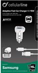 Cellularline Adaptive Fast Car Charger Kit 15w, Micro USB kabel 1 m.