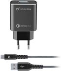 Cellularline 220V Tetra Force Extreme Charger Kit 18W, Type C, Huawei