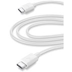 Cellularline Ladekabel USB-C til USB-C, hvid, 3m